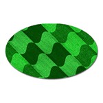 Fabric Textile Texture Surface Oval Magnet Front