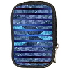 Fabric Texture Alternate Direction Compact Camera Cases by Nexatart