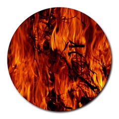 Fire Easter Easter Fire Flame Round Mousepads by Nexatart