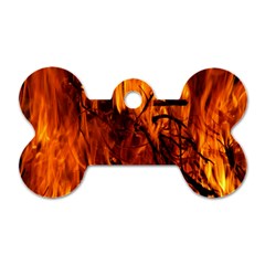 Fire Easter Easter Fire Flame Dog Tag Bone (two Sides) by Nexatart