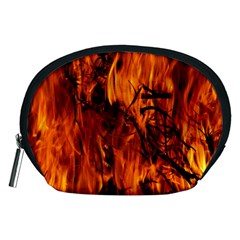 Fire Easter Easter Fire Flame Accessory Pouches (medium)  by Nexatart