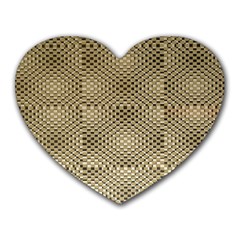 Fashion Style Glass Pattern Heart Mousepads by Nexatart