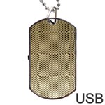 Fashion Style Glass Pattern Dog Tag USB Flash (Two Sides) Back