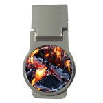 Fire Embers Flame Heat Flames Hot Money Clips (Round)  Front