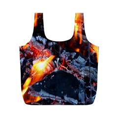 Fire Embers Flame Heat Flames Hot Full Print Recycle Bags (m)  by Nexatart
