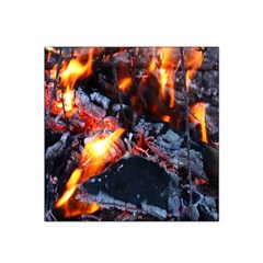 Fire Embers Flame Heat Flames Hot Satin Bandana Scarf by Nexatart