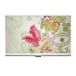 Floral Pattern Background Business Card Holders Front