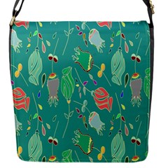 Floral Elegant Background Flap Messenger Bag (s) by Nexatart