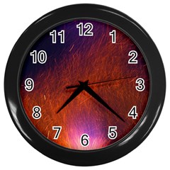 Fire Radio Spark Fire Geiss Wall Clocks (black) by Nexatart