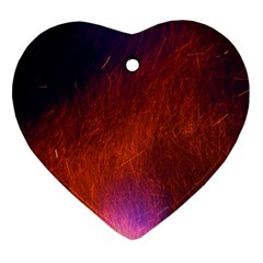 Fire Radio Spark Fire Geiss Heart Ornament (two Sides) by Nexatart