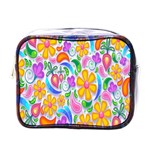 Floral Paisley Background Flower Mini Toiletries Bags Front