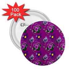 Flower Pattern 2.25  Buttons (100 pack) 