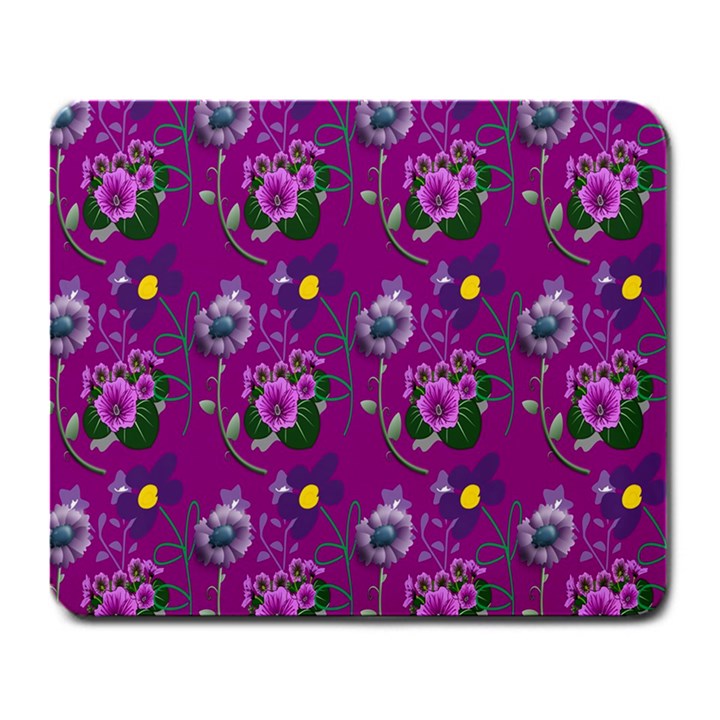 Flower Pattern Large Mousepads