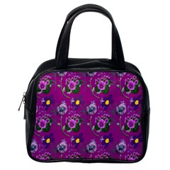 Flower Pattern Classic Handbags (One Side)