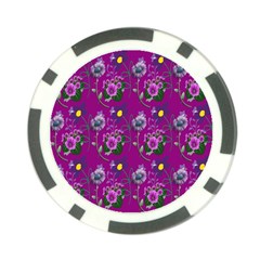 Flower Pattern Poker Chip Card Guard (10 pack)