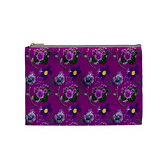 Flower Pattern Cosmetic Bag (Medium) 