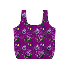 Flower Pattern Full Print Recycle Bags (S) 