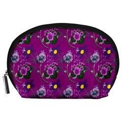 Flower Pattern Accessory Pouches (Large) 