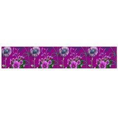 Flower Pattern Flano Scarf (Large)