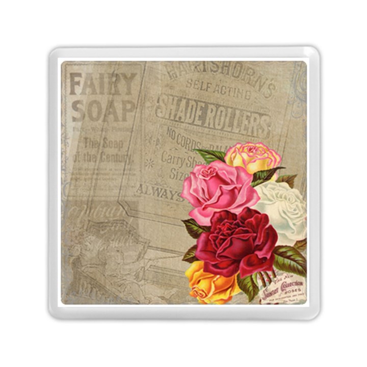 Flower Floral Bouquet Background Memory Card Reader (Square) 