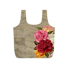 Flower Floral Bouquet Background Full Print Recycle Bags (s)  by Nexatart