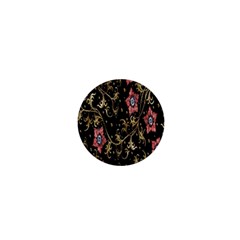 Floral Pattern Background 1  Mini Buttons by Nexatart