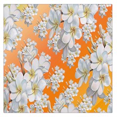 Flowers Background Backdrop Floral Large Satin Scarf (square) by Nexatart