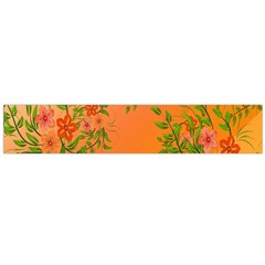 Flowers Background Backdrop Floral Flano Scarf (Large)