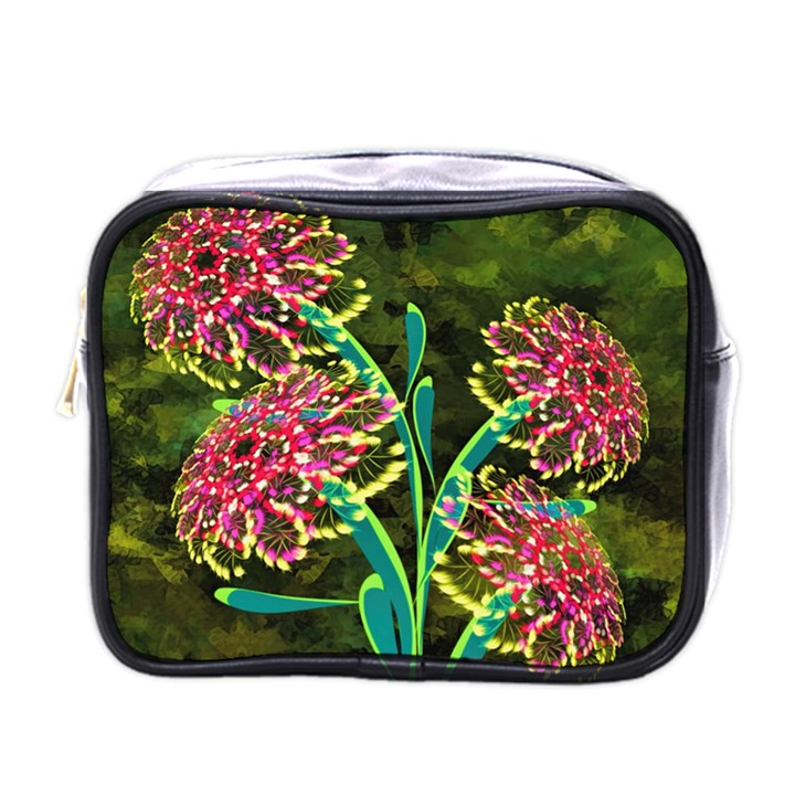 Flowers Abstract Decoration Mini Toiletries Bags