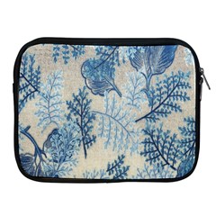 Flowers Blue Patterns Fabric Apple Ipad 2/3/4 Zipper Cases by Nexatart