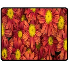 Flowers Nature Plants Autumn Affix Double Sided Fleece Blanket (medium)  by Nexatart