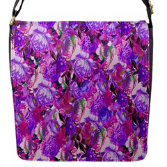 Flowers Abstract Digital Art Flap Messenger Bag (s) by Nexatart