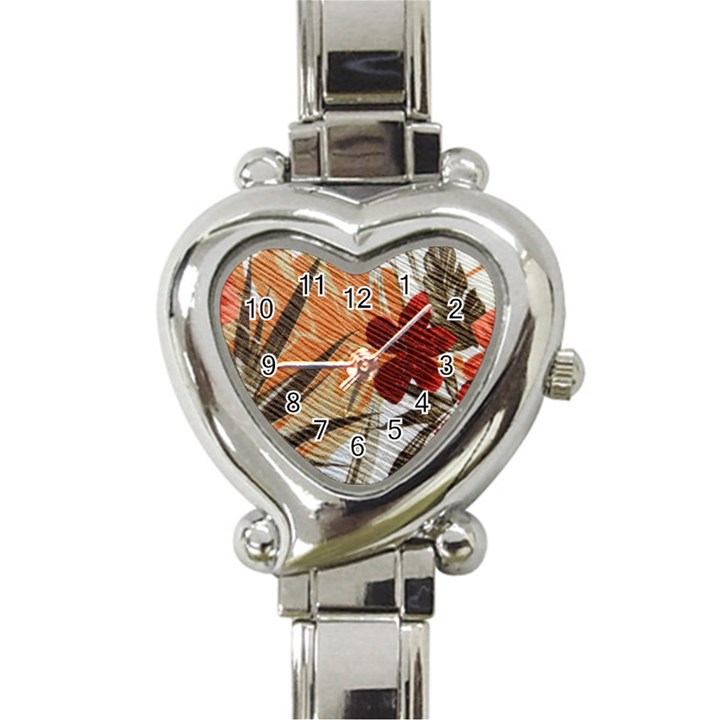 Fall Colors Heart Italian Charm Watch