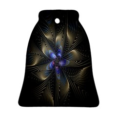 Fractal Blue Abstract Fractal Art Ornament (bell) by Nexatart