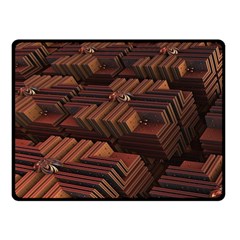 Fractal 3d Render Futuristic Fleece Blanket (small)