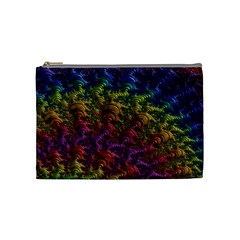 Fractal Art Design Colorful Cosmetic Bag (medium)  by Nexatart