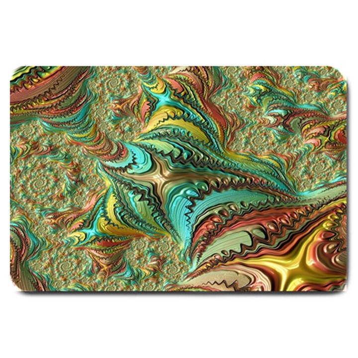 Fractal Artwork Pattern Digital Large Doormat 