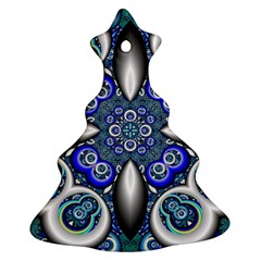 Fractal Cathedral Pattern Mosaic Ornament (christmas Tree) 