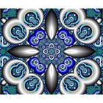 Fractal Cathedral Pattern Mosaic Deluxe Canvas 14  x 11  14  x 11  x 1.5  Stretched Canvas