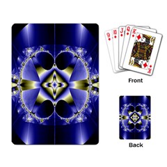 Fractal Fantasy Blue Beauty Playing Card by Nexatart