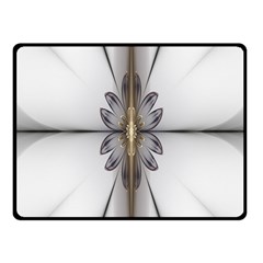 Fractal Fleur Elegance Flower Fleece Blanket (small)