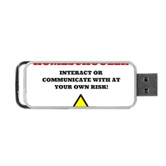 Warning Portable Usb Flash (two Sides) by athenastemple