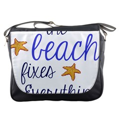 The Beach Fixes Everything Messenger Bags by OneStopGiftShop