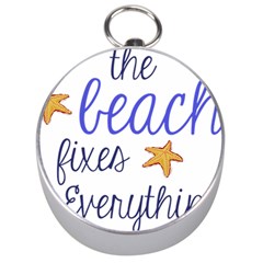 The Beach Fixes Everything Silver Compasses by OneStopGiftShop