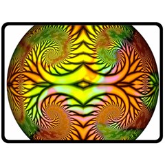 Fractals Ball About Abstract Double Sided Fleece Blanket (large)  by Nexatart