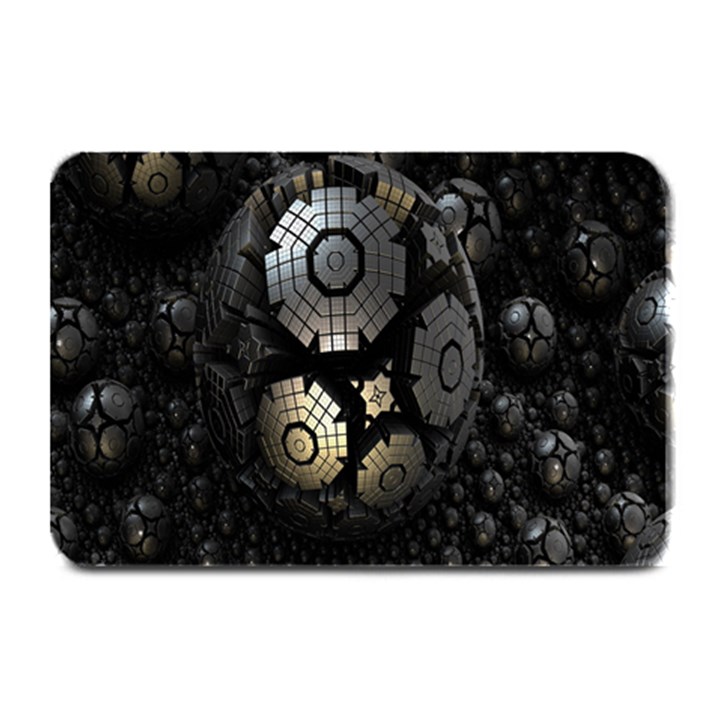 Fractal Sphere Steel 3d Structures Plate Mats