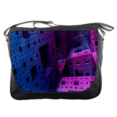 Fractals Geometry Graphic Messenger Bags by Nexatart