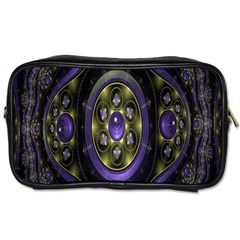Fractal Sparkling Purple Abstract Toiletries Bags