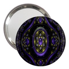 Fractal Sparkling Purple Abstract 3  Handbag Mirrors by Nexatart