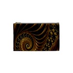 Fractal Spiral Endless Mathematics Cosmetic Bag (Small)  Front